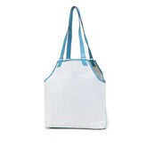 エルメス ジャルディニエPM ワンショルダーバッグ トートバッグ ブルージーン アイボリー トワルアッシュ レザー レディース HERMES 【中古】